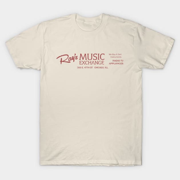 Ray's Music Exchange from The Blues Brothers T-Shirt by woodsman